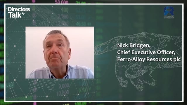 Ferro-Alloy Resources CEO Nick Bridgen says "An exciting 12 ...