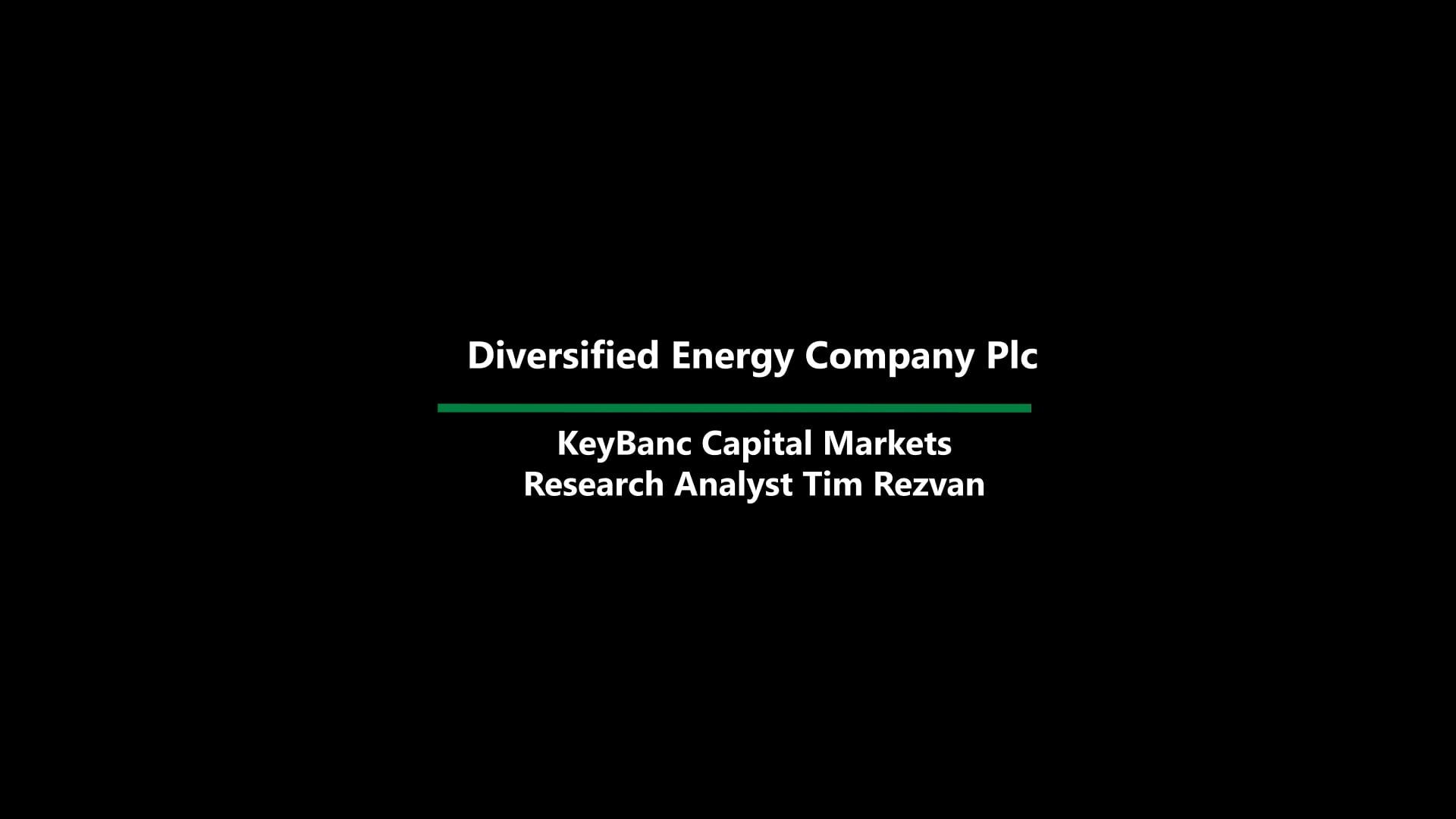 Diversified Energy’s Bold Expansion and Market Shift Explained by KeyBanc Analyst Tim Rezvan (Video)